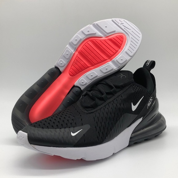 Nike Air Max 270 Black White Red Sneakers Shoes AH8050-002 Men's - Picture 1 of 5